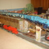 z - Blue Comet and Christmas Train from the front