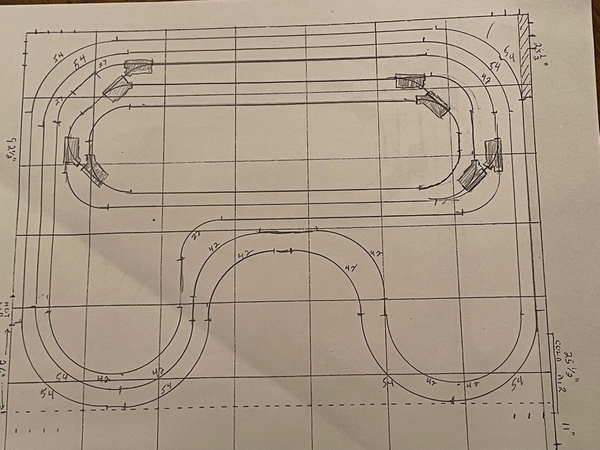 drawing of track plan