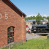 DJI_20180617_125730: Steam Locomotive Tk3 #1136 at Porvoo Turntable.