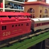 Lionel 520 Boxcab side view with train