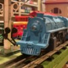Lionel 8303 JC blue loco front