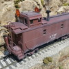ATSF caboose with wig wag
