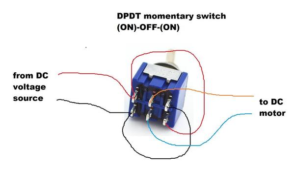 dpdt momentary wiring