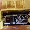 Inside: Main board and dc motor for plow