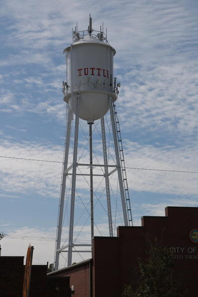 Tuttle, Okla water tower Sept 2017