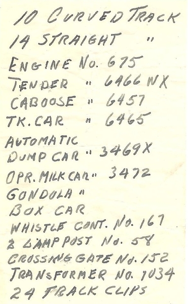 Dad's Train List 001