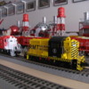 2013 Sep 28 MO Florissant our house RMT Railroad Services engine on AEC Layout (2)