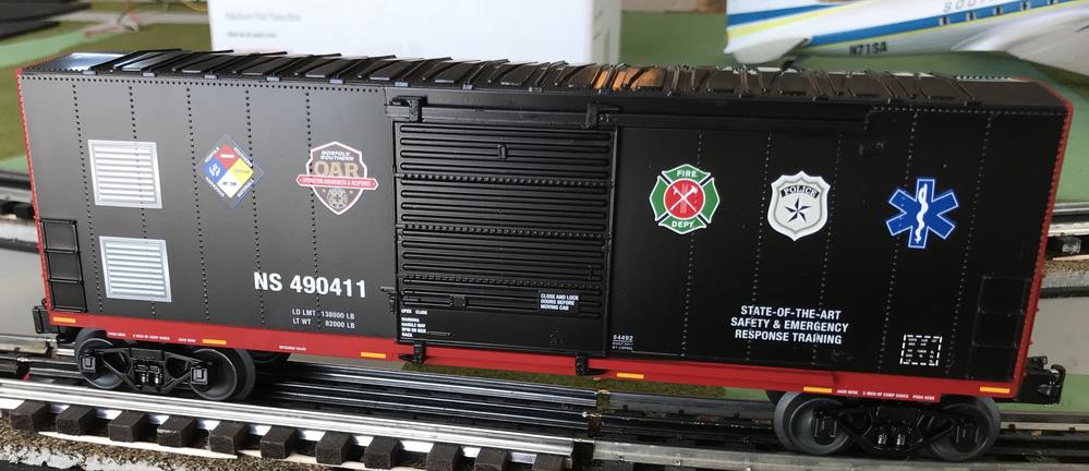 LIONEL 6-84490 NS FIRST RESPONDERS BOXCAR O GAUGE FREIGHT NORFOLK SOUTHERN