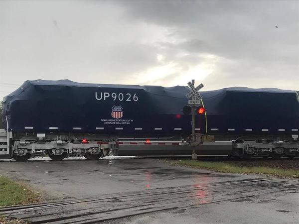 Union Pacific 9026 Under Wraps