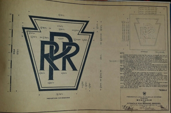prr mow blueprint circa 1960's