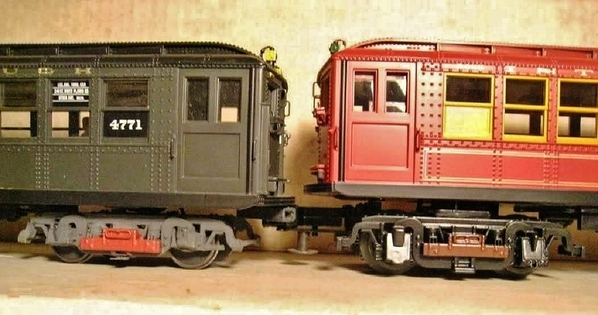 JHF 2-Rail scale converted MTH LOW V with MTH factory RED Low-V