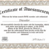 Certif of Awesomeness Week 2 Dieseler