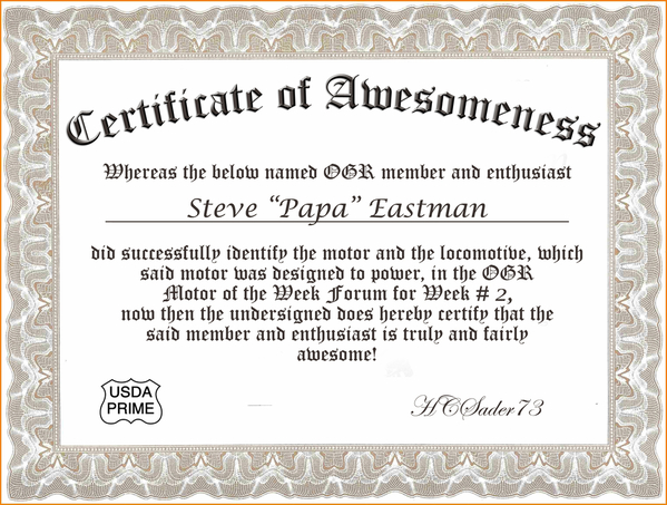 Certif of Awesomeness Week 2 Steve