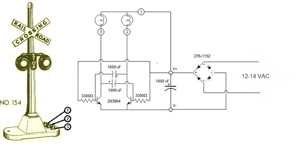 Crossing Signal Flasher for Incandescent Signal