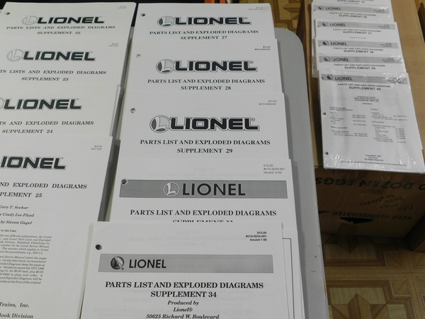 Lionel Service Manuals 010