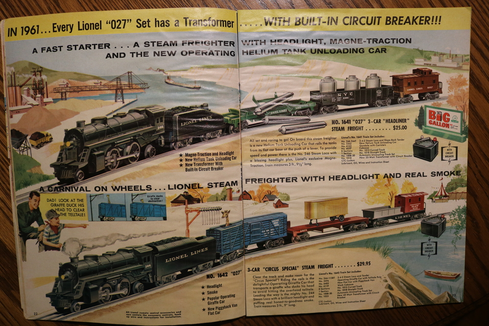 1961 lionel train set