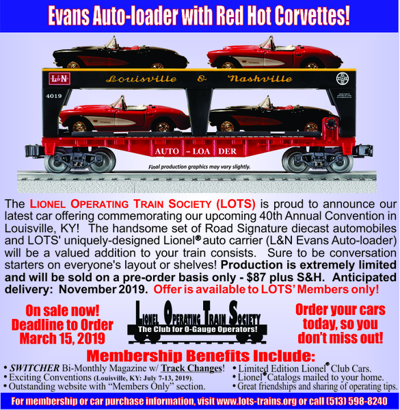 L&N Auto-Loader with Corvettes