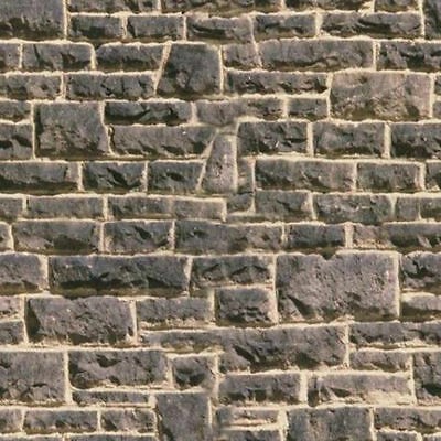 #  5 SHEETS EMBOSSED BUMPY BRICK stone wall 21x29cm SCALE 1/87 HO CODE tdIIC5