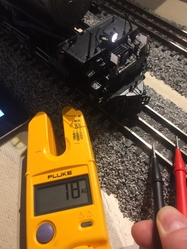Meter on Track at 18 Volts