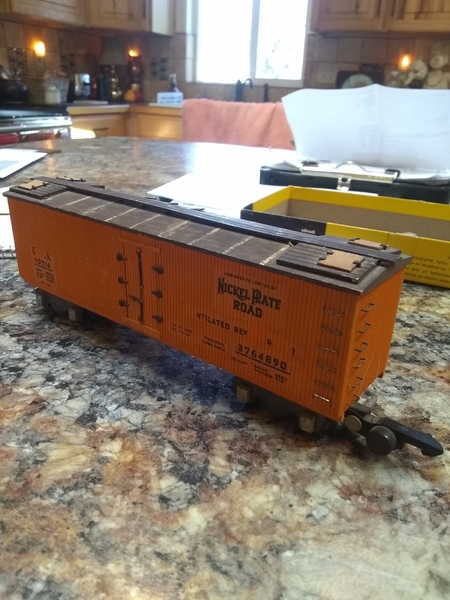 S scale boxcar