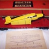 Lionel Post 6800(A) Flatcar w Plane,yellow-blk, w box,instruc