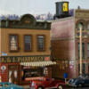 Main Street in Beawslaiw-013: A &amp; J Pharmacy and the Sarile Building